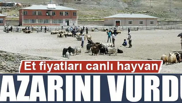 Et fiyatları canlı hayvan pazarını vurdu