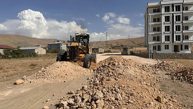 Edremit'te yol çalışması