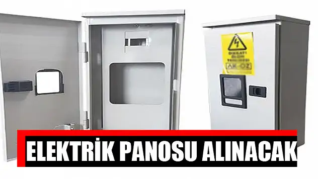Elektrik panosu alınacak