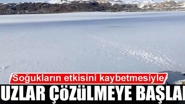 Soğukların etkisini kaybetmesiyle buzlar çözülmeye başladı