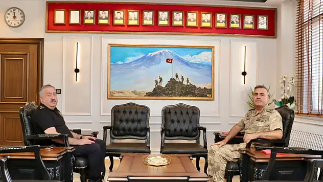 Emniyet Müdürü Mutlu'dan Tuğgeneral Avkıran'a ziyaret