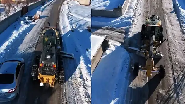 Erciş'te kar temizleme çalışmaları sürüyor