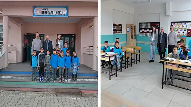 Erciş'te şube müdürlerinden okullara rehberlik ziyareti