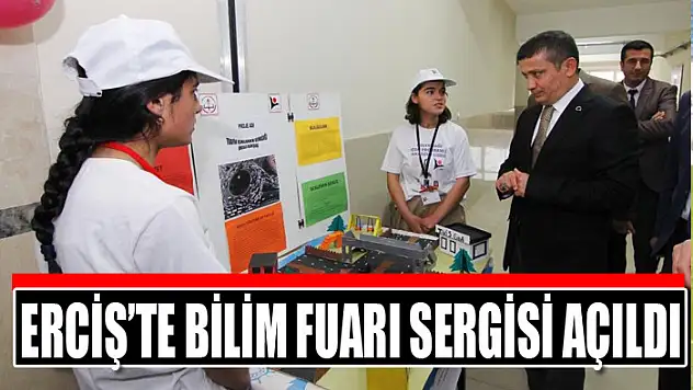Erciş'te bilim fuarı sergisi açıldı