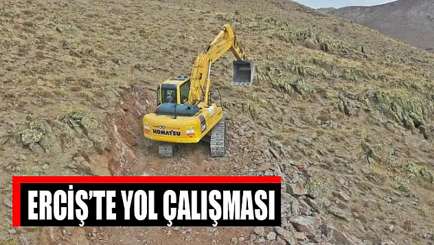 Erciş'te yol çalışması
