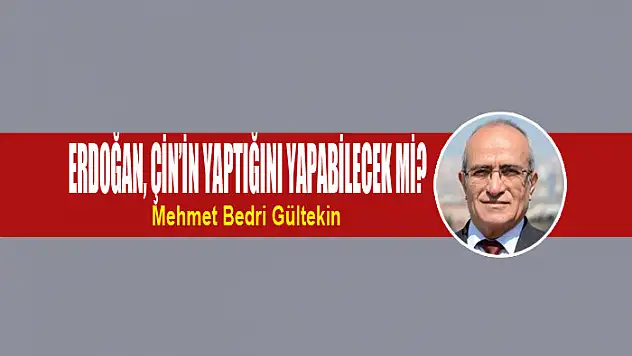 Erdoğan, Çin'in yaptığını yapabilecek mi?