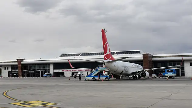 Erzurum'da ilk çeyrekte ayından 601 bin 241 kişi uçtu