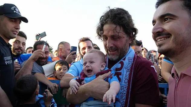 Erzurum'da taraftardan Trabzonspor'a sevgi seli