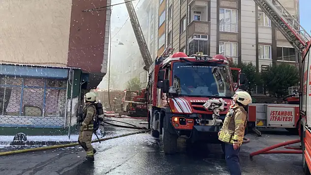 Esenler'de korkutan yangın
