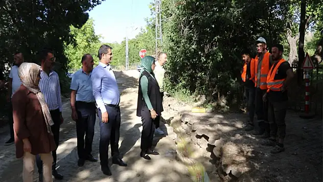 Eskicami Mahallesi'nde doğalgaz altyapı çalışmaları başladı