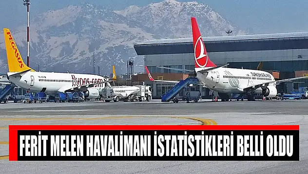 Ferit Melen Havalimanı istatistikleri belli oldu