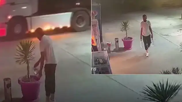 FETÖ'cü kundakçı parkı tutuşturduğu benzinleri böyle almış