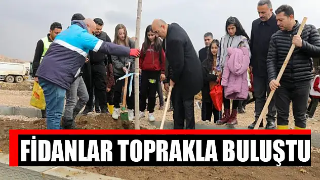 Fidanlar toprakla buluştu