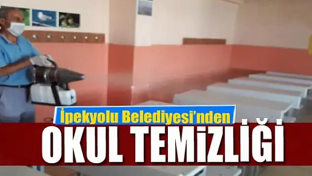İpekyolu Belediyesi'nden okul temizliği