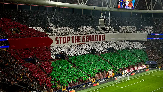 Galatasaray'dan Filistin koreografisi