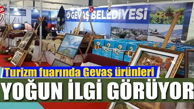 Turizm fuarında Gevaş ürünlerine yoğun ilgi
