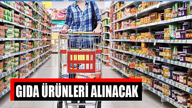 Gıda ürünleri alınacak