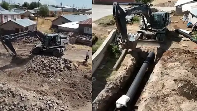 Gültepe Mahallesi'nde su tahliyesi çalışmaları başladı