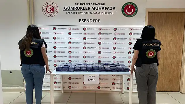 Gümrükler Muhafaza ekipleri 986 milyon lira değerinde uyuşturucu ele geçirdi