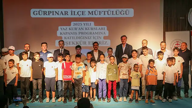 Gürpınar'da yaz Kur'an kursları kapanış programı