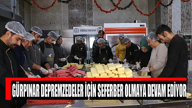 Gürpınar depremzedeler için seferber olmaya devam ediyor