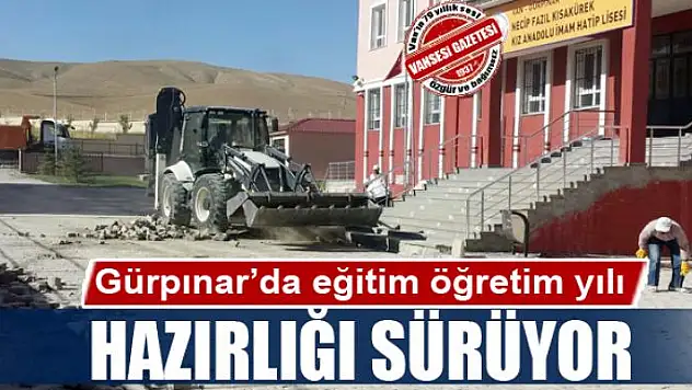 Gürpınar'da eğitim öğretim yılı hazırlığı