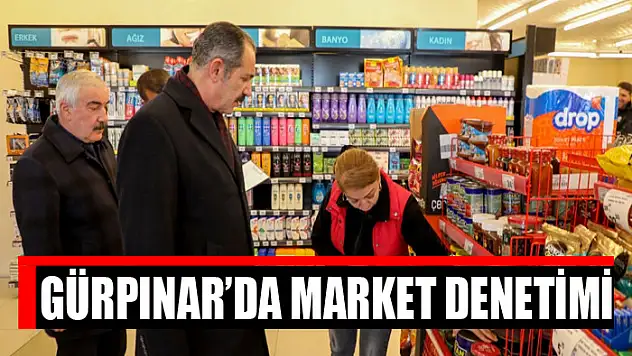 Gürpınar'da market denetimi