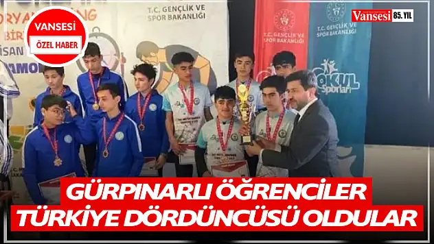 Gürpınarlı öğrencilerden Türkiye derecesi