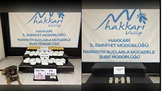 Hakkari'de 51 kilo uyuşturucu ele geçirildi: 6 kişi tutuklandı