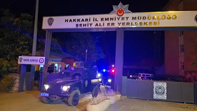 Hakkari'de geniş çaplı asayiş uygulaması