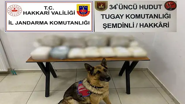 Hakkari'de uyuşturucu ele geçirildi