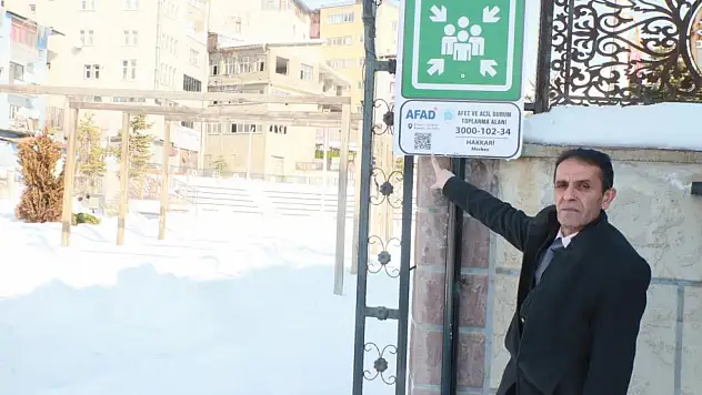 Hakkari-Van yolu üzerine deprem toplanma alanı kuruldu