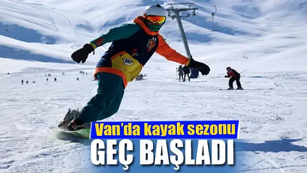 Van'da kayak sezonu geç başladı