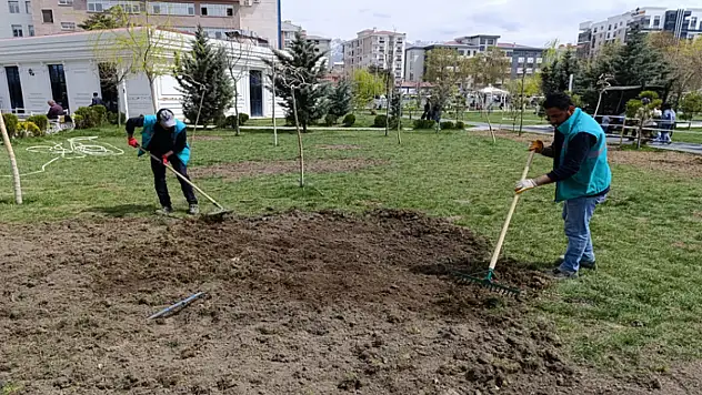 İpekyolu Belediyesi parkları yeşillendiriyor