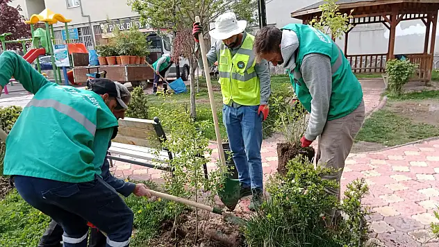İpekyolu'nda parklar yaza hazırlanıyor