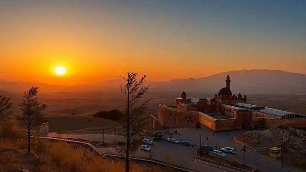 İshak Paşa Sarayı'nda gün batımı büyüledi