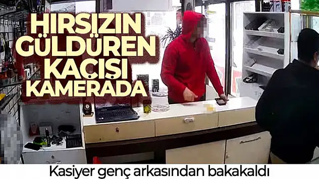 İstanbul'da hırsızın güldüren kaçışı kamerada