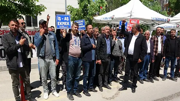 İşten çıkarılan işçilerin eylemi devam ediyor