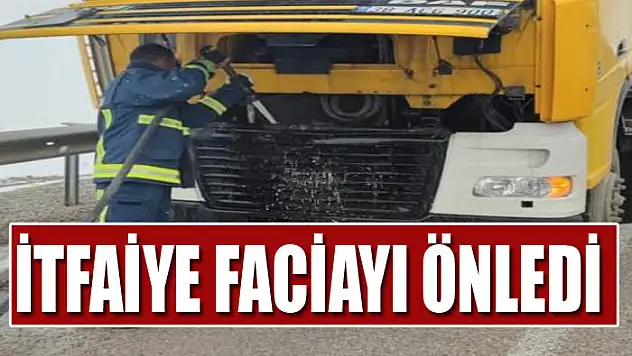 İtfaiye faciayı önledi