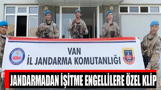 Jandarmadan işitme engellilere özel klip