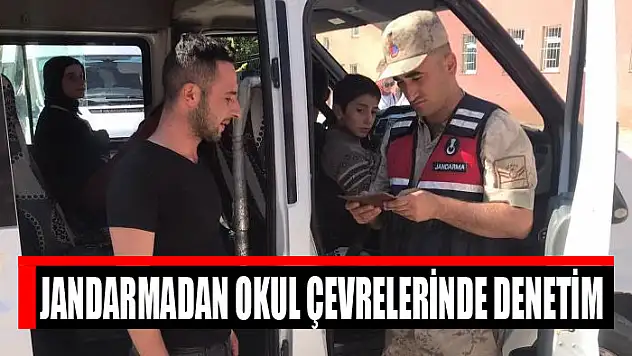 Jandarmadan okul çevrelerinde denetim