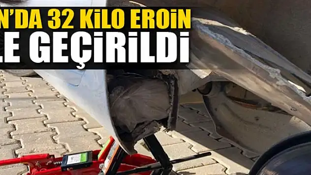 Van'da 32 kilo eroin ele geçirildi