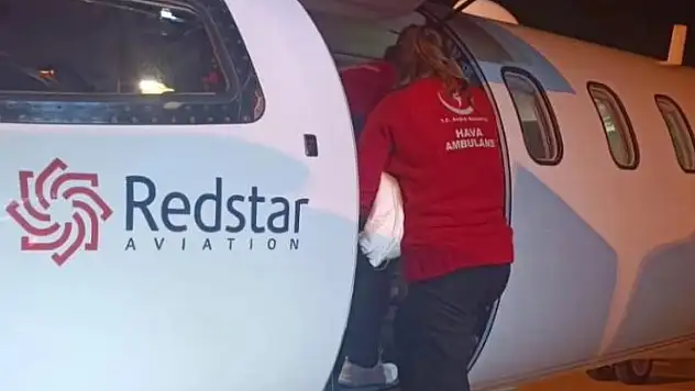 Kalp hastası bebek ambulans uçakla İstanbul'a sevk edildi