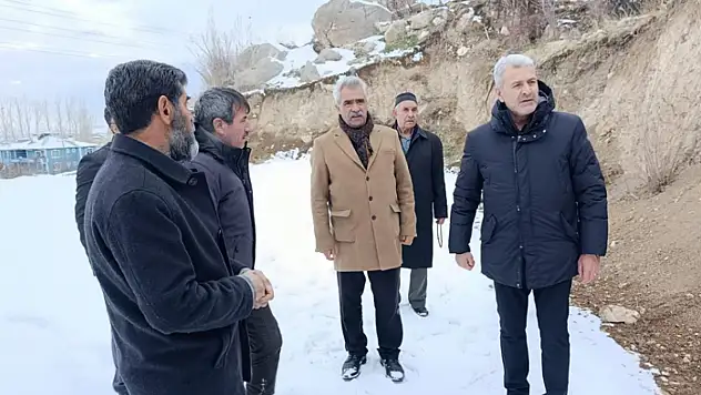 Kanan'dan yapımı süren cami ve taziye evine ziyaret