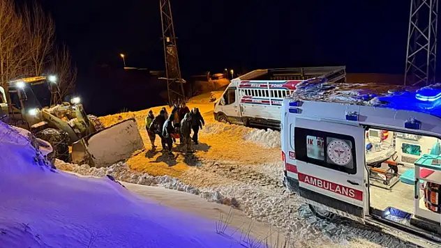 Kar ve tipiye rağmen hasta kurtarma seferberliği