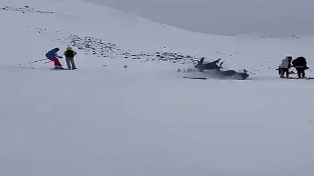 Kayak merkezinde kaza: 6 yaralı