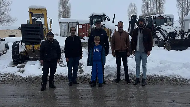 Kaymakam Karaloğlu, karla mücadele çalışmalarını inceledi