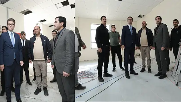 Kaymakam Karaloğlu, Kur'an kursu inşaatını inceledi