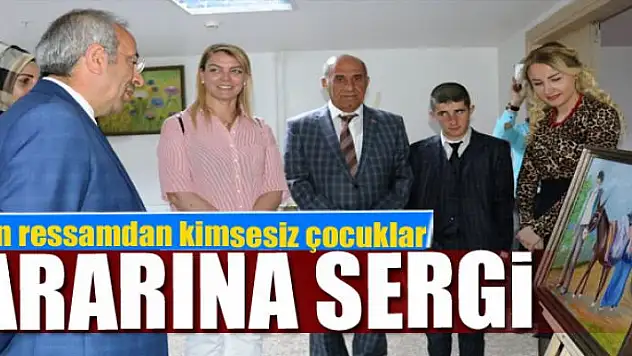 Kadın ressamdan kimsesiz çocuklar yararına sergi 