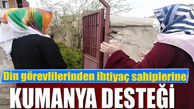 Din görevlilerinden ihtiyaç sahiplerine kumanya desteği